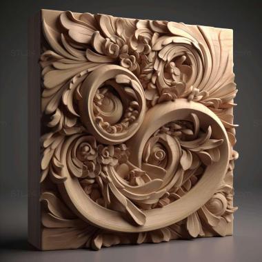 Patterns and decorations stl form 2 3d model